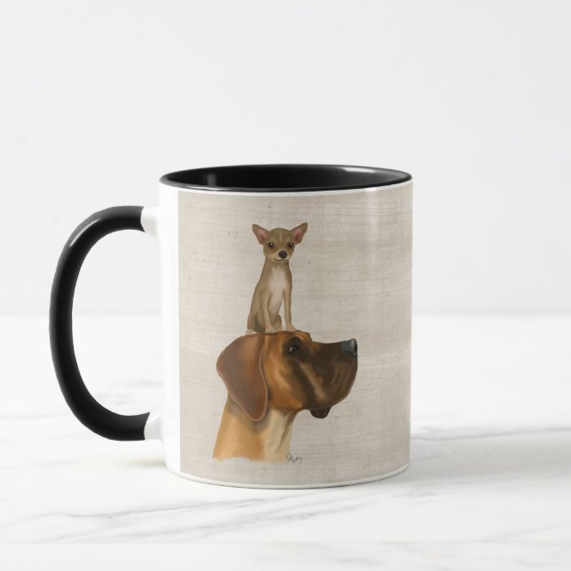 Tasse Great Dane et Chihuahua 2 (Gauche)