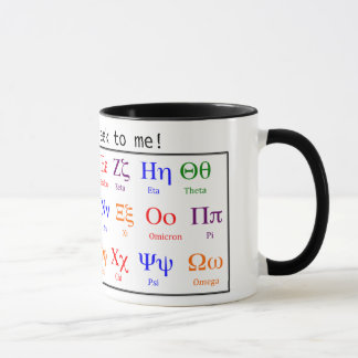Tasse grecque de lettre - c'est tout le Grec à moi