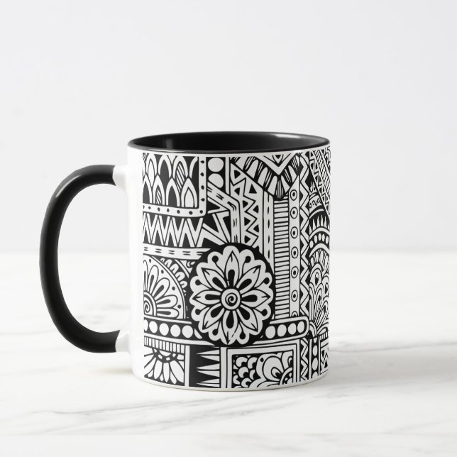 Tasse Griffonnage ethnique (Gauche)