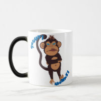 Tasse grincheuse de singe
