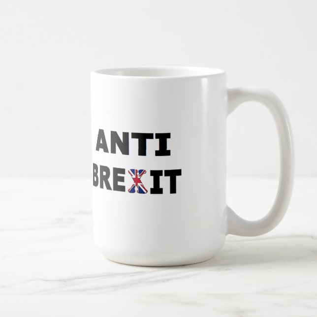Tasse Großbritannien gegen den Brexit (Rechts)