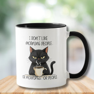 Tasse Grumpy Cat N'Aime Pas Les Personnes Du Matin
