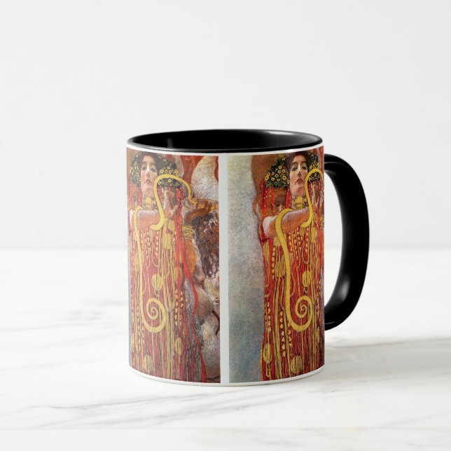Tasse Gustav Klimt - Médecine de l'hygiène Déesse de la  (Devant droit)