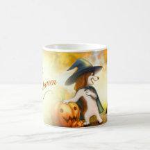 Tasse Halloween avec des animaux mignons