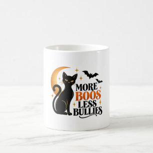 Tasse Halloween Chat Noir Plus de Cadeaux Moins de