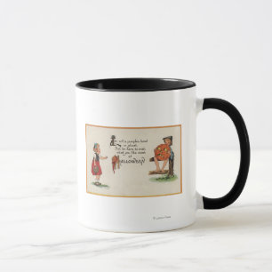 Tasse Halloween GreetingKid sur la barrière