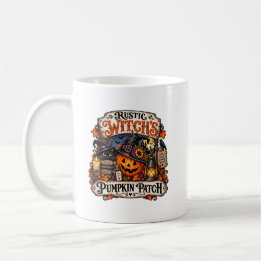 Tasse Halloween Rustique de Citrouille de Sorcière