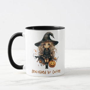 Tasse Halloween sorcière mignonne ensorcelée par l