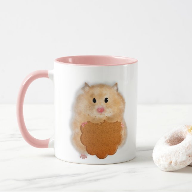 Tasse Hamster mou avec illustration biscuit cadeau (Avec donut)