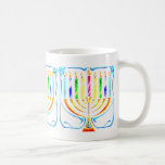 Tasse: Hanukkah Menorah - Chanukah Menorah Kaffeetasse<br><div class="desc">Hanukkah Menorah - Chanukah Menorah Karte zeigt alle Kerzen, die hell brennen für diese besondere Zeit des Jahres, das jüdische Festival der Lichter.</div>
