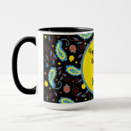 Tasse "Hanukkah Paisley Dreidels and Stars"