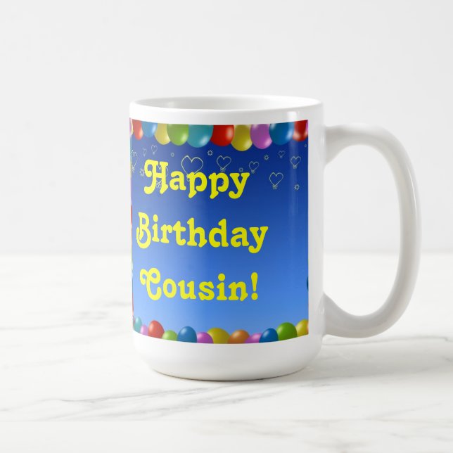 Tasse Happy Birthday Cousin (Rechts)