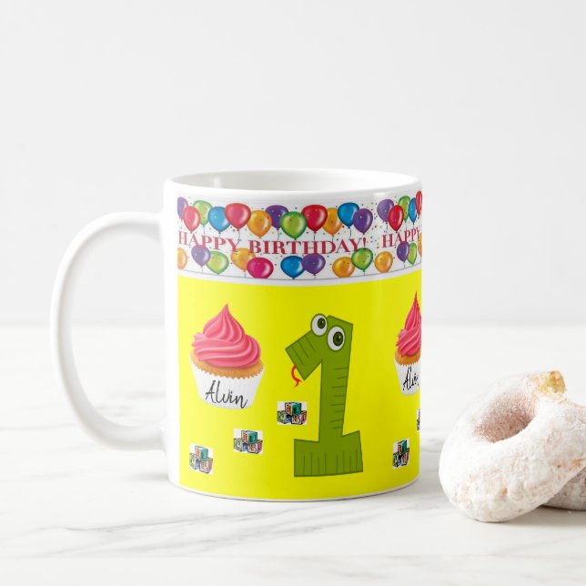 Tasse Happy Birthday Tasse (Mit Donut)