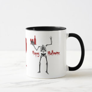 Tasse Happy Hallowine Skeleton sans tête