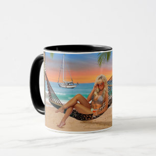 Tasse Happy Hour sur la Plage