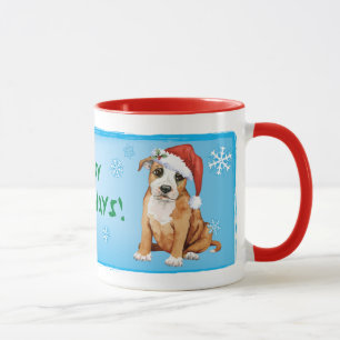 Tasse Happy Howlidays Staffordshire Bull Terrier