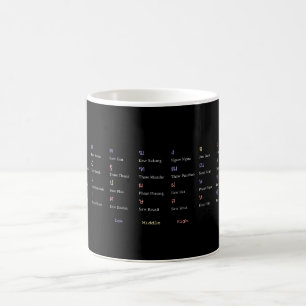 Tasse harmonieuse de classe d'alphabet thaïlandai