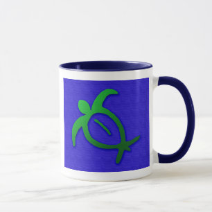 Tasse hawaïenne de pétroglyphe de Honu