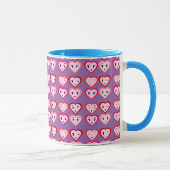 Tasse Heart Emoji Emoticons Mode (Droite)