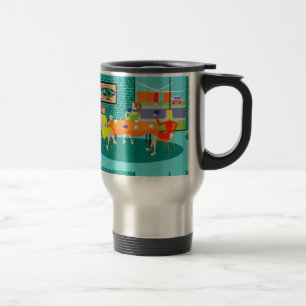 Tasse hebdomadaire de voyage de jeu de carte des