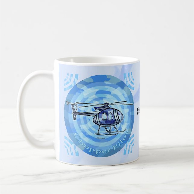 Tasse Hélicoptère Ciel Bleu (Gauche)