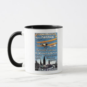 Tasse Henry Farman pilote l'affiche de promo d'homme de