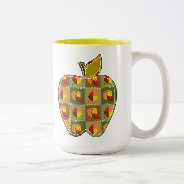 Tasse Herbst-Quilt (Rechts)