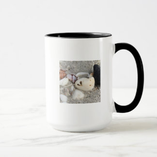 Tasse Herz in einer Muschel