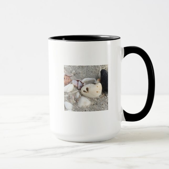 Tasse Herz in einer Muschel (Rechts)