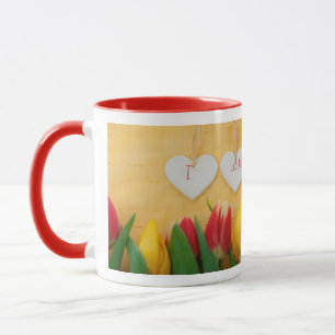 Tasse Herz und Tulips