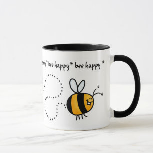 tasse heureuse de traînée d'abeille