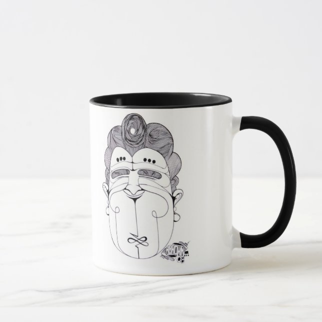 tasse heureuse d'homme (Droite)