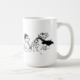 Tasse heureuse/fâchée de client
