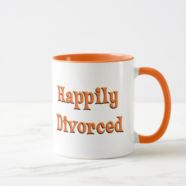 Tasse Heureusement Divorcé (Droite)