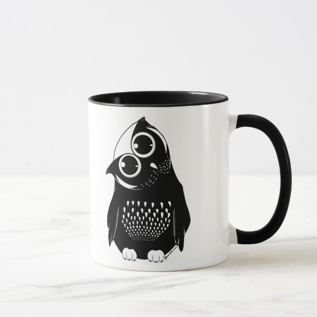Tasse Hibou curieux mignon (Droite)