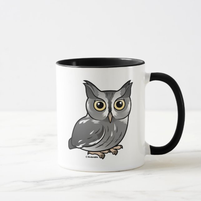 Tasse Hibou de cri strident oriental (phase grise) (Droite)