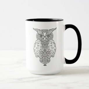 Tasse Hibou de griffonnage