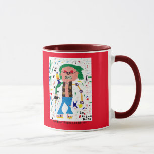 Tasse Hippie observée par rouge