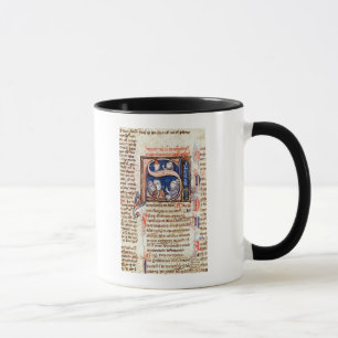 Tasse Historiated parafent "S" dépeignant pape Gregory