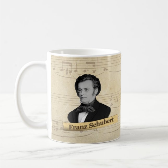 Tasse historique de Franz Schubert (Gauche)