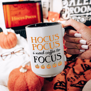 Tasse Hocus Pocus J'ai besoin de café pour me concentrer