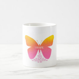 Tasse Hoffnungs-Schmetterlings-Jeremias 29