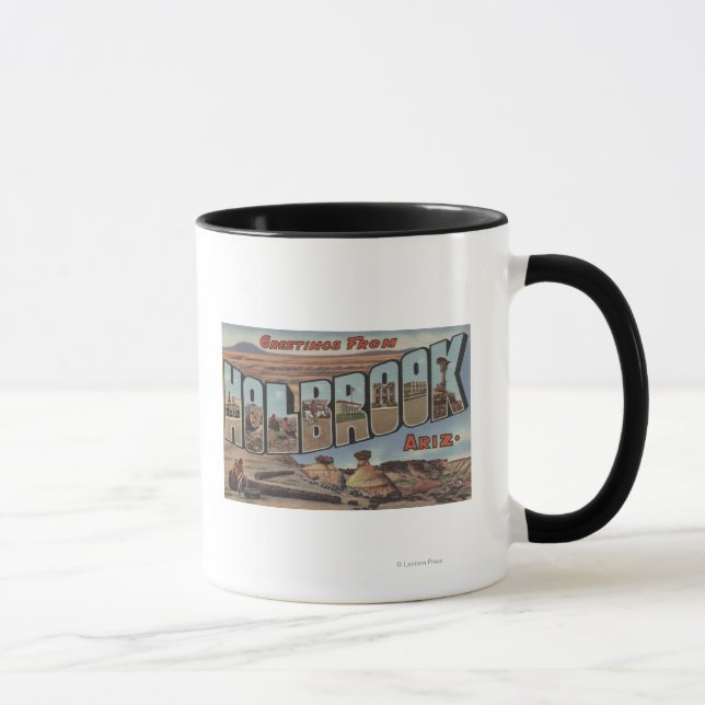 Tasse Holbrook, Arizona - Scènes de grandes lettres (Droite)