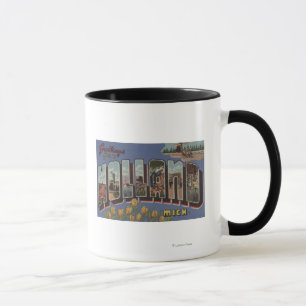 Tasse Holland, Michigan - Grandes lettres Scènes 2