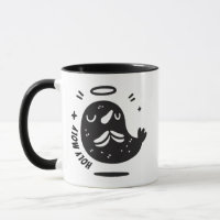Tasse Holy Moly Moustache Taupe – Drôle Flottant