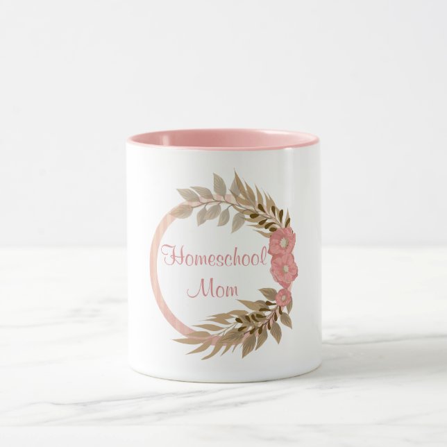 Tasse Homeschool Maman Pink Floral (Centre)