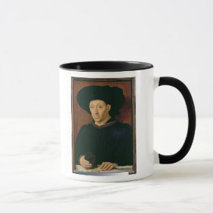 Tasse Homme avec un verre de vin