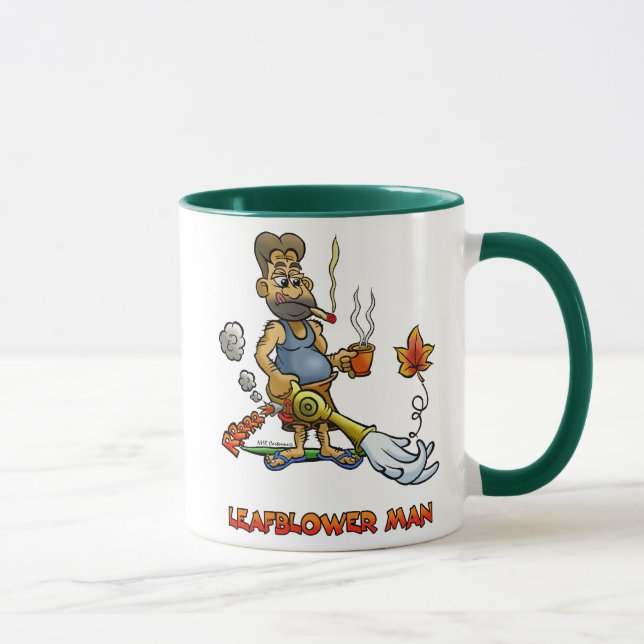 Tasse Homme de ventilateur de feuille ! (Droite)