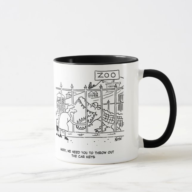 Tasse Homme mangé par crocodile au zoo (Droite)