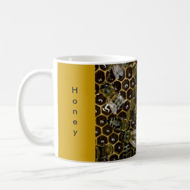 Tasse - Honig, Bienen, Honigwabe (Links)